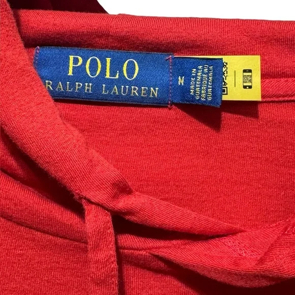 POLO RALPH LAUREN Polo Bear Hooded Tee M Holiday Red $95 Retail NWOT - Picture 3 of 11